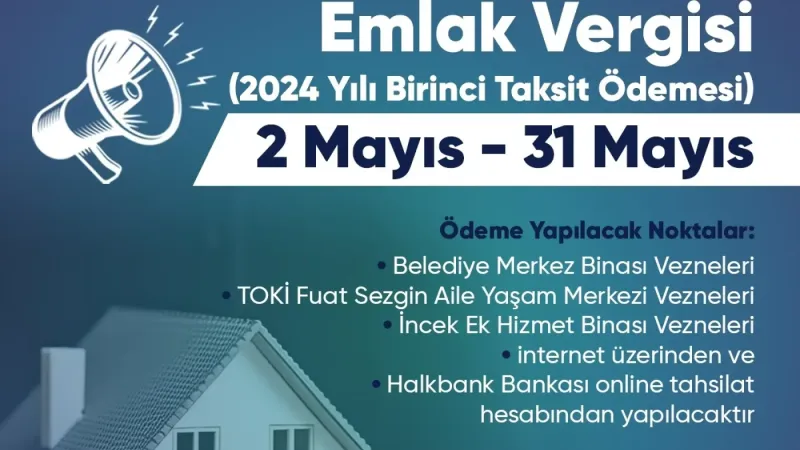 Gölbaşı Belediyesi'nden Emlak Vergisi Ödeme Tarihleri Hakkında Bilgilendirme