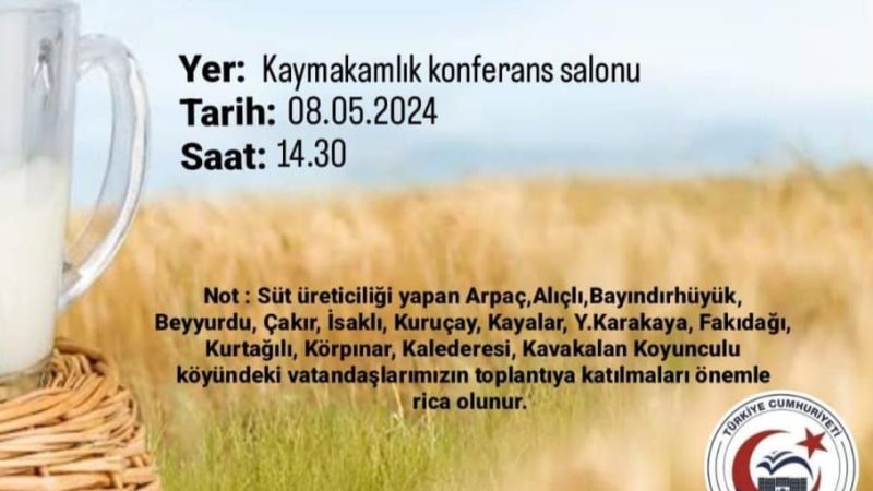 Çekerek Kaymakamlığı 8 Mayıs'a dikkat çekti! Arpaç, Alıçlı, Bayındırhüyük ve daha birçok köy..