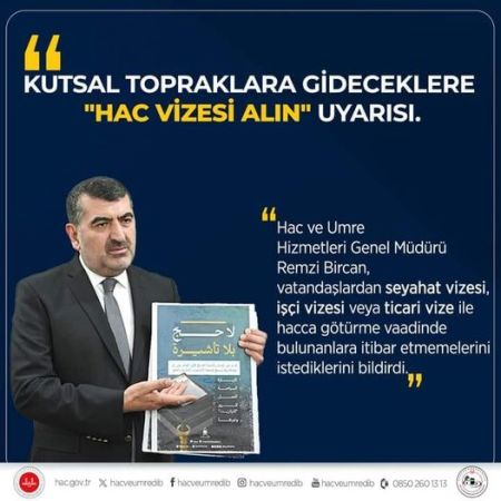 Diyanet'ten Hac Vizesi Uyarısı