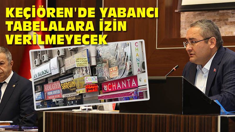Keçiören'de Yabancı Tabelalara Son Verildi!