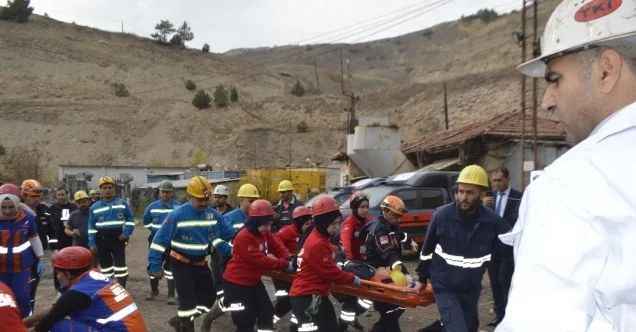 Kütahya’da maden tatbikatı