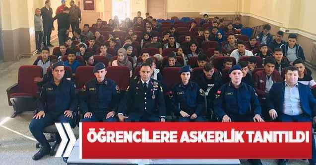 Öğrencilere askerlik tanıtıldı