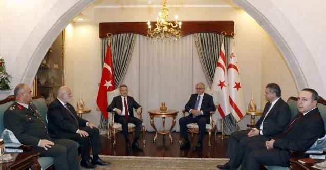Akıncı, Cumhurbaşkanı Yardımcısı Oktay başkanlığındaki heyeti kabul etti