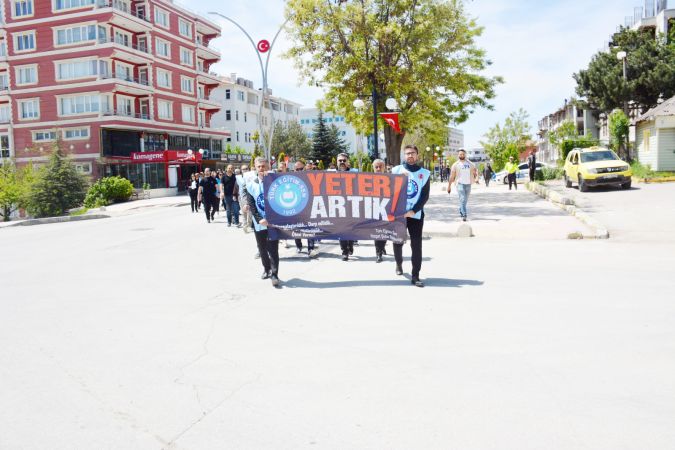 Türk Eğitim Sen Yozgat Şubesinden sessiz tepki
