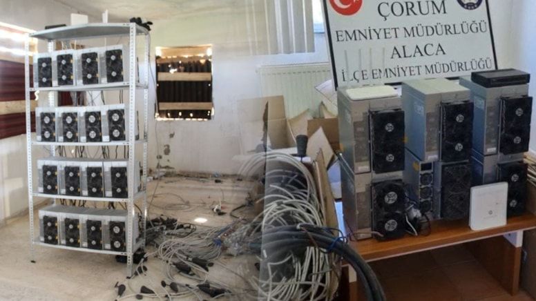 Çorum'da Tekstil Atölyesinde Kaçak Elektrik Kullanarak Bitcoin Üreten Kişiye Gözaltı!
