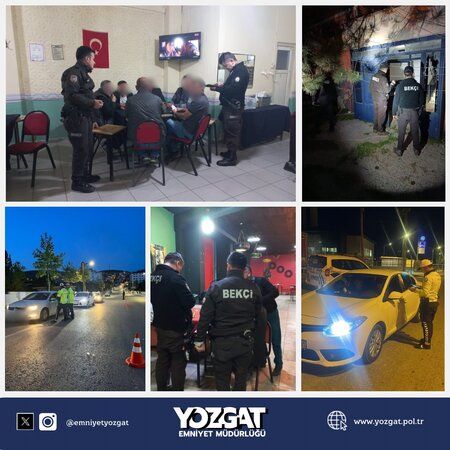 Yozgat Emniyet Müdürlüğü'nden Asayiş Operasyonu: 1.610 Kişi Sorgulandı, 386 Araç Denetlendi!