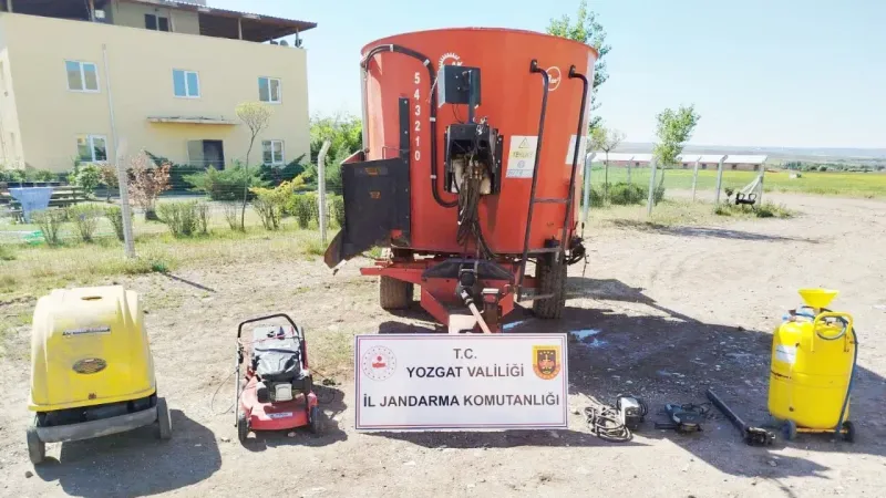 Yozgat'ta Hırsızlık Operasyonu: Çalınan Makinalar Sahibine Teslim Edildi!