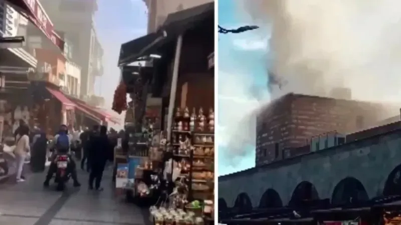 Mısır Çarşısı'nda yangın mı çıktı, neden? Mısır Çarşısı'nda yangın mı var?