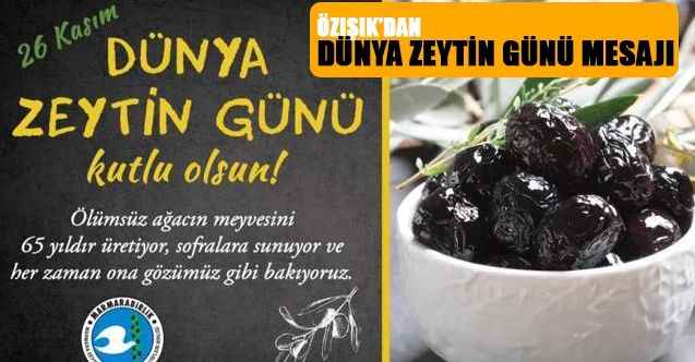 Gimat Grubu Yönetim Kurulu Başkanı Zafer Özışık'tan Dünya Zeytin Günü Mesajı