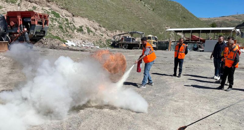Yenimahalle’ de yangın tatbikatı