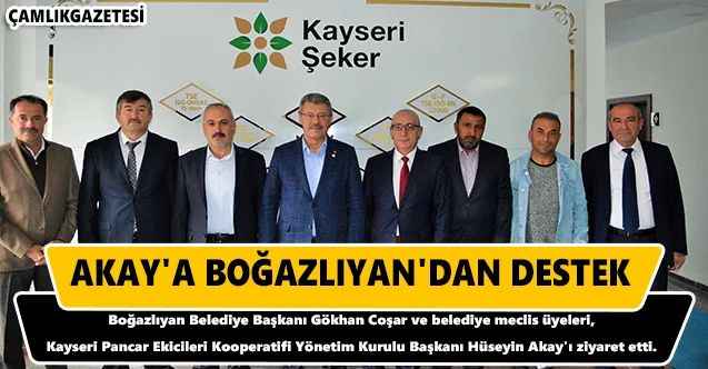 Akay'a Boğazlıyan'dan Destek