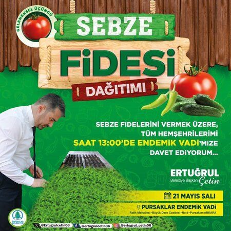 Pursaklar Belediyesi Ata Tohumlarıyla Yetişen Sebze Fidelerini İlçe Sakinlerine Dağıtıyor