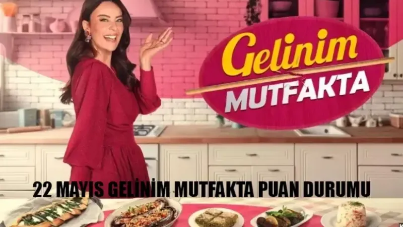 22 Mayıs Gelinim Mutfakta Kim Birinci Oldu? Kanal D Canlı Gelinim Mutfakta Bugün Kim Kazandı, Çeyrek Altını?