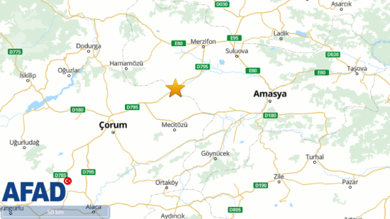 Çorum'da Deprem! Yozgat'ta Da Hissedildi