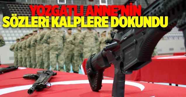 Elazığ'daki Tören'de Yozgatlı Anne'nin Sözlere Kalplere Dokundu! Acemi Erler Yemin Edip Asker Oldular!