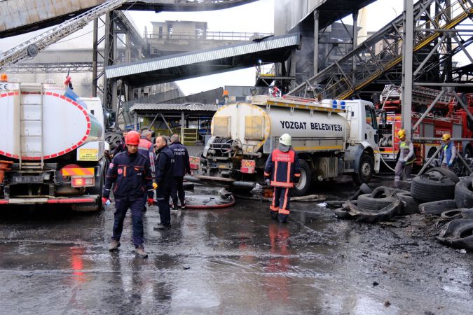 Yerköy Votorantim Fabrikasında Yangın Alarmı