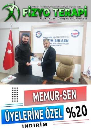 Yozgat'ta Memur Sen Üyelerine Fizyo Terapi İndirimi