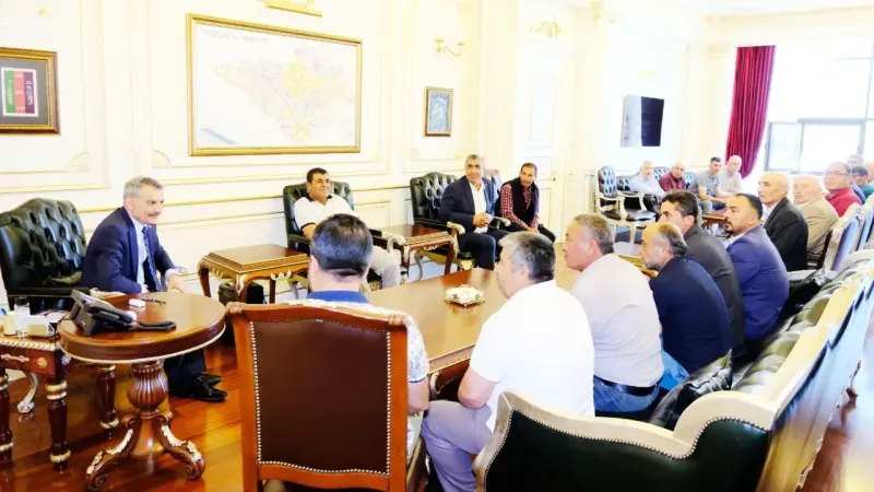 Yozgat Valisinin Makamında Gündem Muhtarlar...