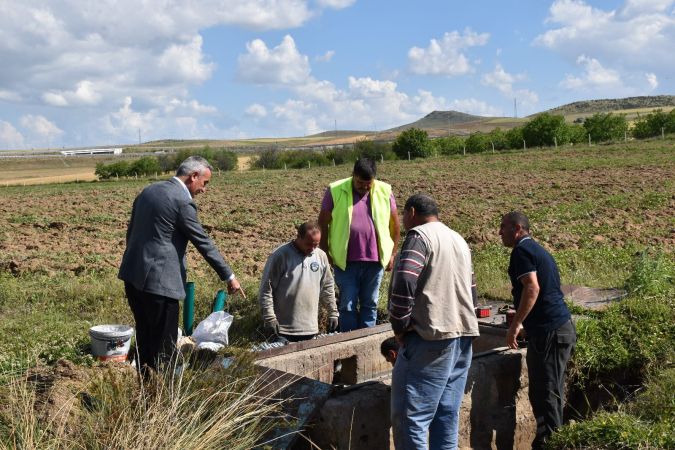 Evren Belediye Başkanı Ünsal; Çalışmaları yerinde inceledi