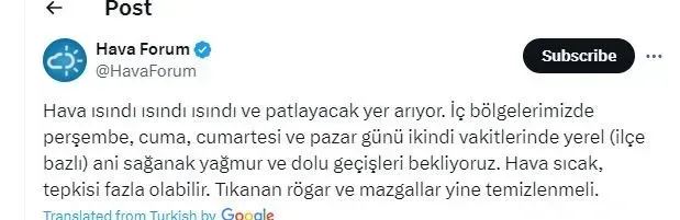 Türkiye'yi Bekleyen Büyük Olay! Perşembe, Cuma, Cumartesi veya Pazar Günü Patlayacak! Hazır Durun!