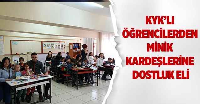 KYK’lı öğrencilerden minik kardeşlerine dostluk eli