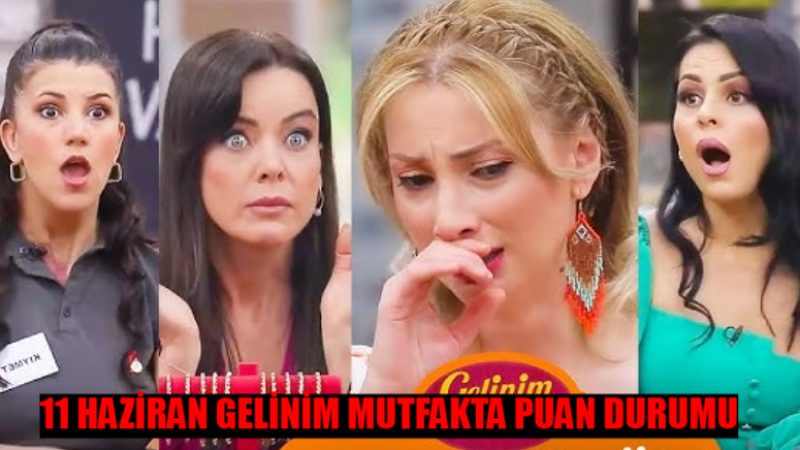 Gelinim Mutfakta Çeyreği Kim Aldı? 11 Haziran Gelinim Mutfakta Bugün Kim 1. Oldu?