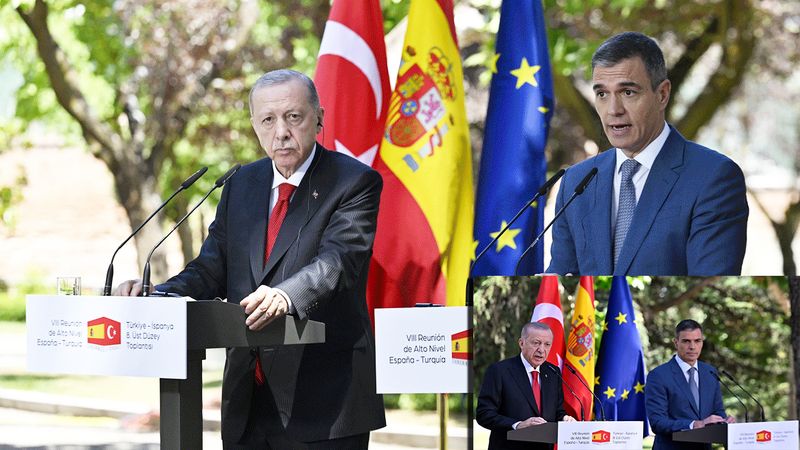 Cumhurbaşkanı Erdoğan İspanya Başbakanı ile Bir Araya Geldi