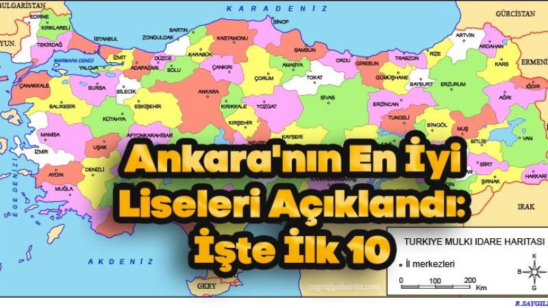 Ankara'nın En İyi Liseleri Açıklandı: İşte İlk 10