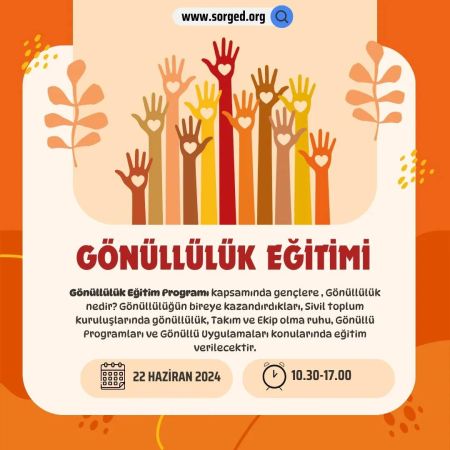 SORGED'ten Gönüllülük Eğitimi