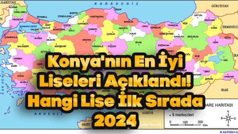 Konya'nın En İyi Liseleri Açıklandı! Hangi Lise İlk Sırada 2024