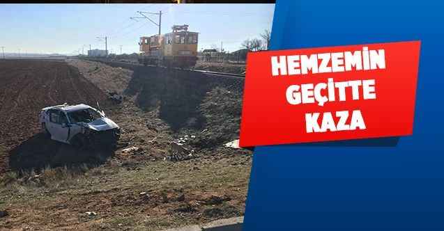 Hemzemin geçitte kaza