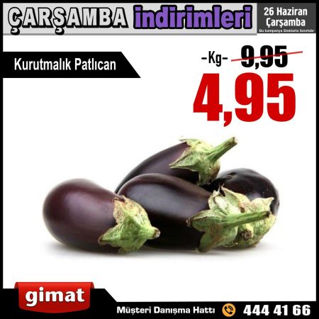 Türkiye'nin En Ucuz Patlıcanı Yozgat'ta Gimat Marketler Zincirinde