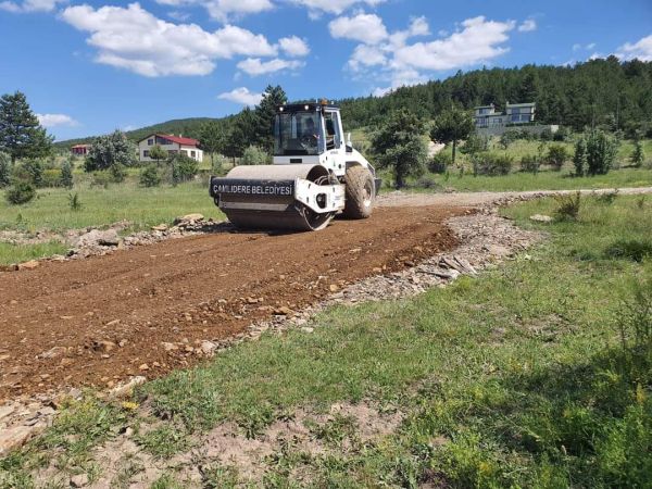 Çamlıdere Belediyesi İmar Yolu Çalışmalarına Hız verdi