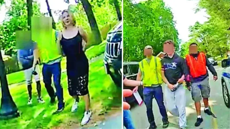 İnanılmaz Yakalanma Anları! Yazar Eylem Tok ve Oğlunun ABD'de Polis Tarafından Yakalandığı O Anlar