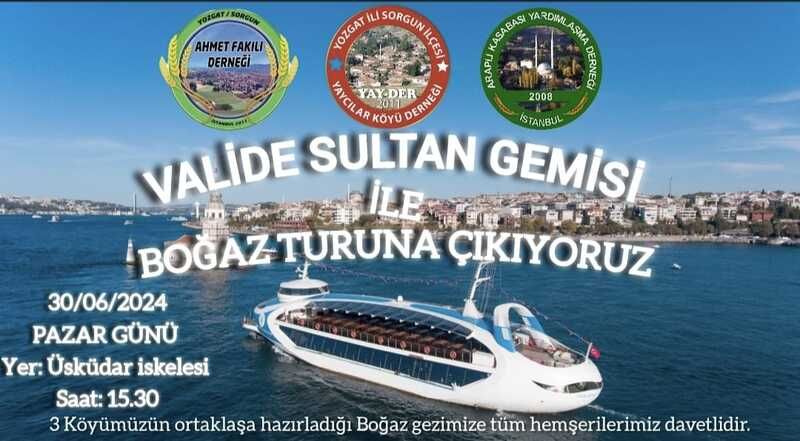 Yozgatlılar yine dünyanın başkentinde bir araya geliyor. Bu pazar kimseye söz vermeyin boğaz sizi bekliyor...