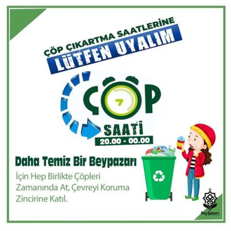 Beypazarı Belediyesi'nden Çöp Çıkarma Saatleri Uyarısı