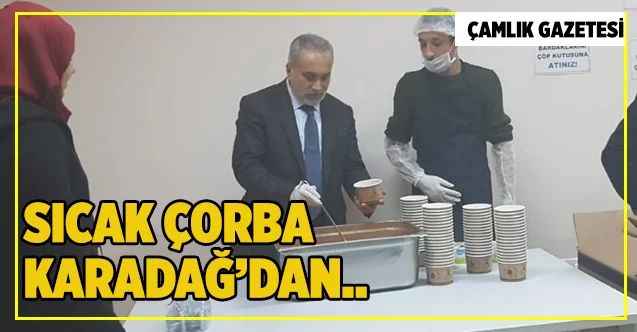 Rektör Karadağ, Finallere çalışan öğrencilere çorba ikramında bulundu