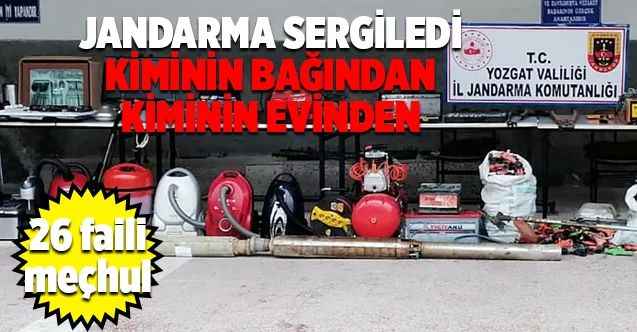 Yozgat Jandarması 26 Faili Meçhulü Aydınlattı. Belki de Buldukları Eşyalardan Bazıları Sizin....