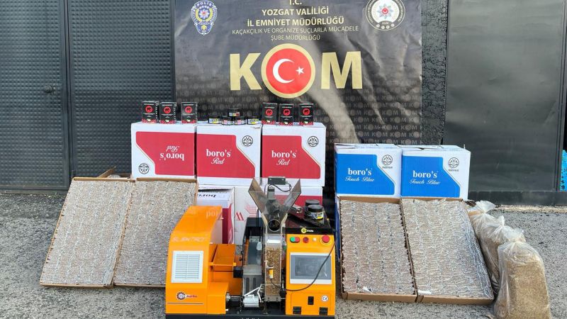 Yozgat KOM Şube Müdürlüğü'nden Kaçak Tütün Operasyonu