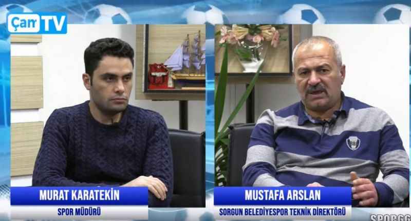 Sorgun Belediyespor Teknik Direktörü Mustafa Arslan Çamlık TV’ye konuk oldu