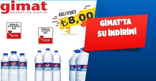 GİMAT'ta su indirimi