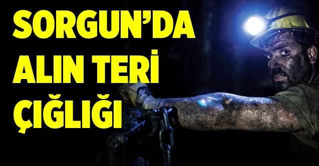 Sorgun'da Maden İşçileri Yer Altından Hak Aramak İçin Çıktı...