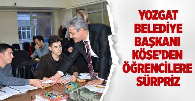 Başkan Köse’den öğrencilere sürpriz