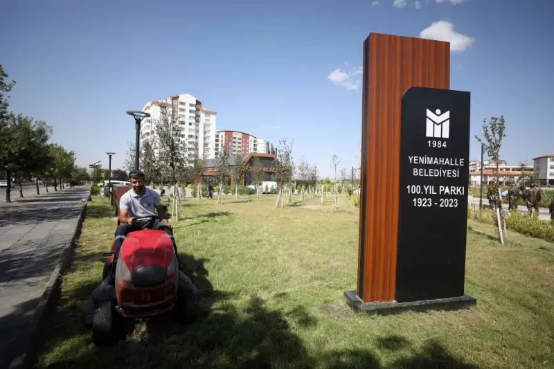 Yenimahalle parklarında detaylı temizlik