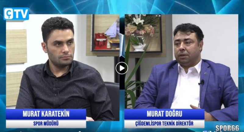 Çiğdemlispor Teknik Direktörü Murat Doğru: Gençlere Sahip Çıktık