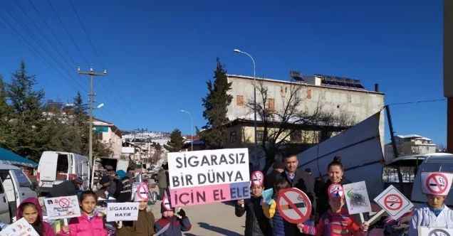 Öğrencilerden ’Sigaraya hayır’ yürüyüşü