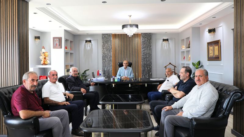Çekerek'te Eski ve Yeni Başkan Buluştu