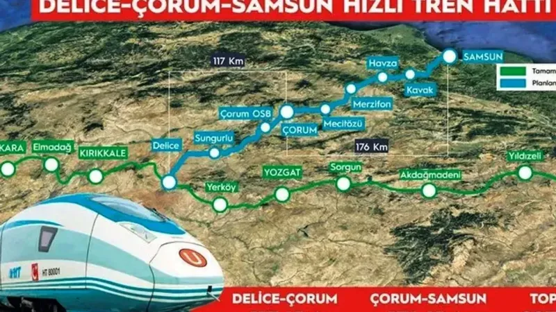 Ulaştırma Bakanı'ndan Müjde: Kırıkkale-Çorum Hızlı Tren İhalesi Başlıyor!