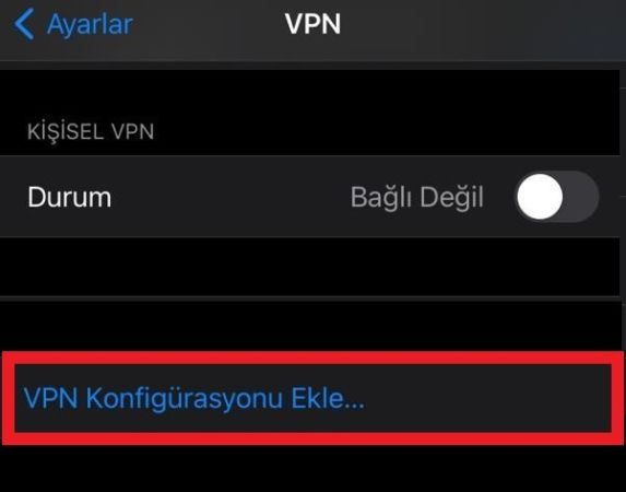VPN konfigürasyonu nedir?