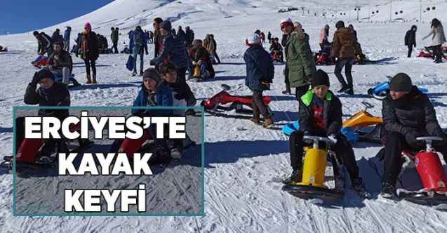 Çözüm Koleji öğrencilerinin Erciyes’te kayak keyfi